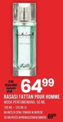 Woda perfumowana RASASI FATTAN POUR HOMME promocja w Drogerie Natura