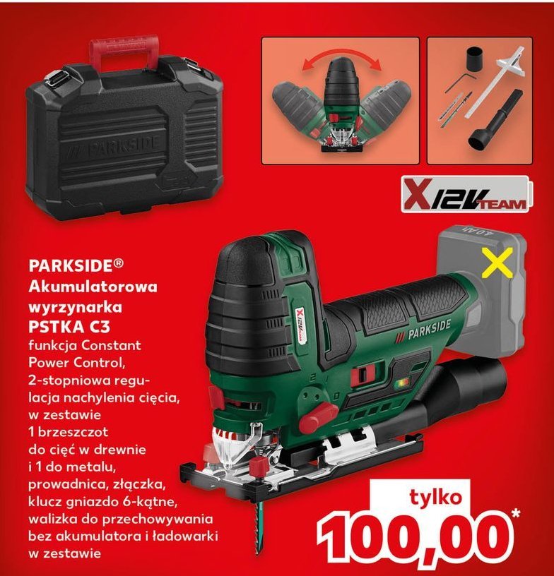 Wyrzynarka wahadłowa pstd 800 c3 Parkside promocja