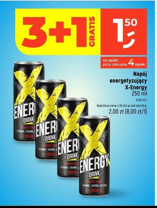 Napój classic X-energy promocja