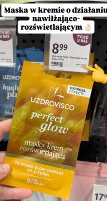 Maska-krem rozświetlająca do twarzy Perfect Glow promocja w Rossmann