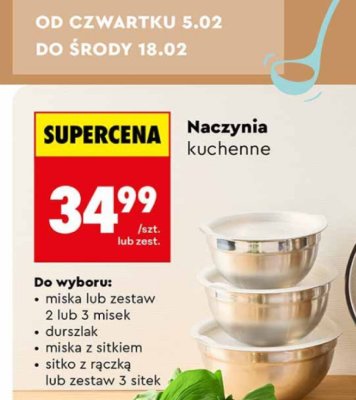 Miska lub zestaw 2 lub 3 misek promocja w Biedronka