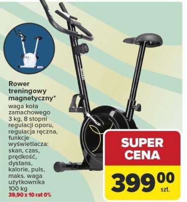 Rower treningowy magnetyczny Carrefour promocja w Carrefour