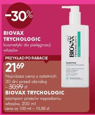 Szampon BIOVAX TRYCHOLOGIC przeciw wypadaniu włosów promocja w Super-Pharm