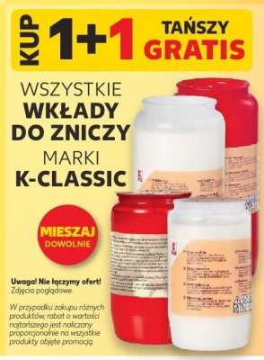 Wkłady do zniczy promocja w Kaufland