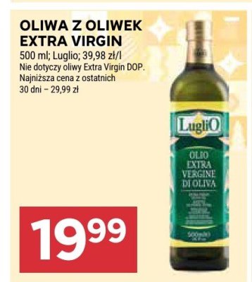 Oliwa z oliwek Extra Virgin Luglio promocja w Stokrotka