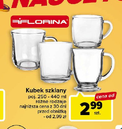 Kubek szklany 440 ml Florina (florentyna) promocja