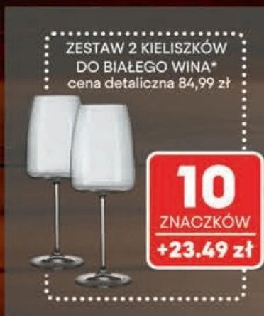 Kieliszki do białego wina Masterchef promocja w Intermarche