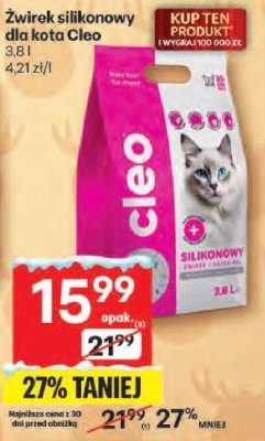 Żwirek silikonowy promocja w Delikatesy Centrum