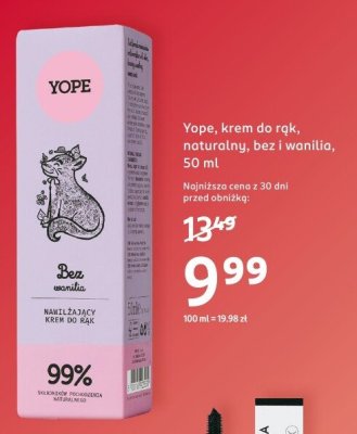 Krem krem do rąk naturalny, bez i wanilia promocja w Rossmann