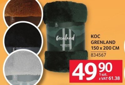 Koc GRENLAND 150 x 200 CM promocja w Selgros