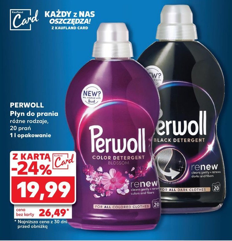 Płyn do prania Perwoll renew & blossom promocja