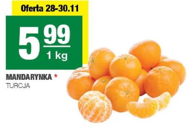 Mandarynka Turcja promocja w SPAR