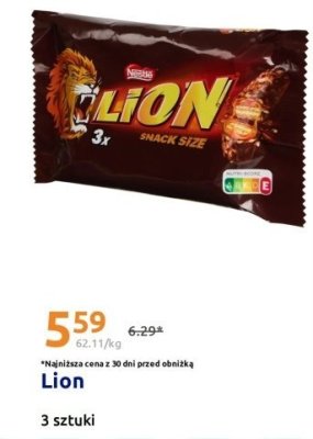 Batony 3 szt. Lion promocja w Action