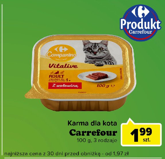 Karma z wo艂owin膮 CARREFOUR COMPANINO promocja