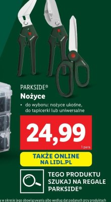 Nożyce do tapicerki Parkside promocja