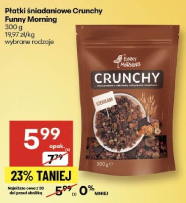 Płatki śniadaniowe Crunchy Funny Morning 300 g promocja w Delikatesy Centrum