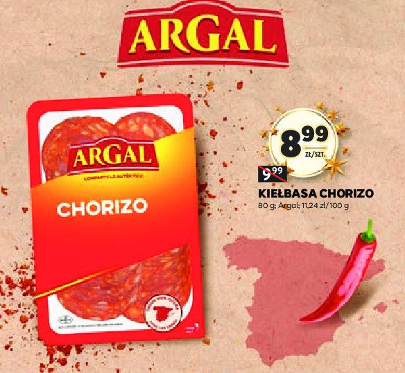 Chorizo tapas ARGAL promocja w Stokrotka