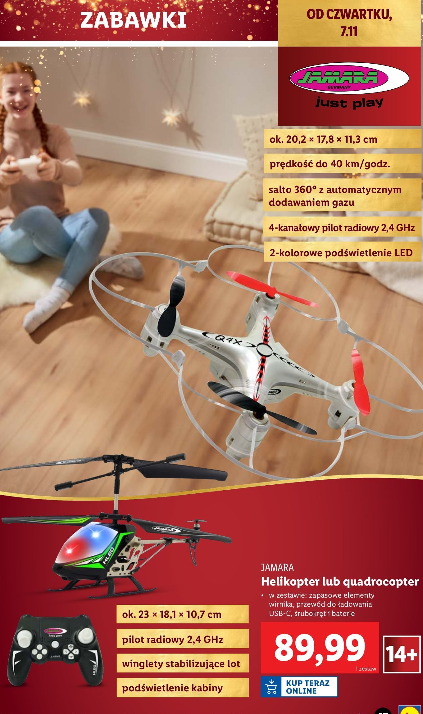 Quadrocopter Jamara promocja w Lidl