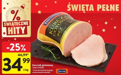 Kurczak gotowany TARCZYŃSKI promocja w Intermarche