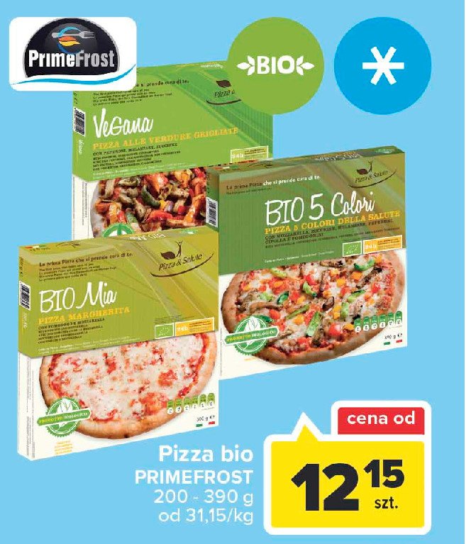 Pizza bio 5 colori della salute Pizza & salute promocja