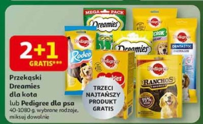 Przekąski Dreamies dla kota lub Pedigree dla psa promocja w Auchan