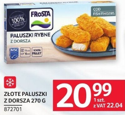 Złote paluszki z dorsza Frosta 270 g promocja w Selgros
