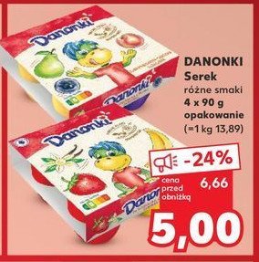 Serek jagoda-brzoskwinia-gruszka Danone danonki mega promocja