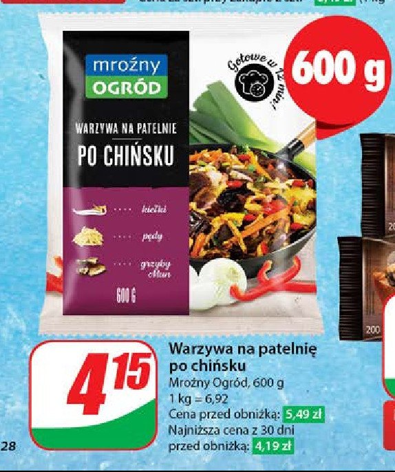Warzywa na patelnię po chińsku promocja w Dino