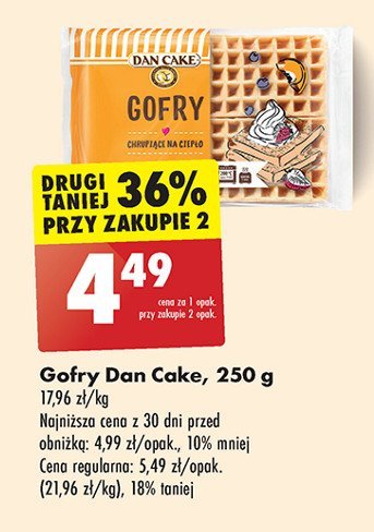 Gofry Dan cake promocja