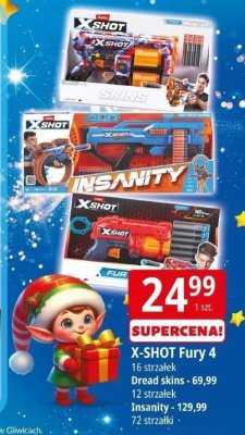 X-SHOT Fury 4 16 strzałek Dread skins promocja w Leclerc