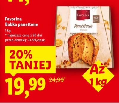 Babka panettone promocja w Lidl