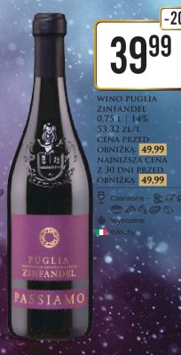 Wino Zinfandel 0,75 L promocja w Dino