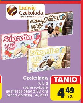 Czekolada strawberry Schogetten freeze me promocja
