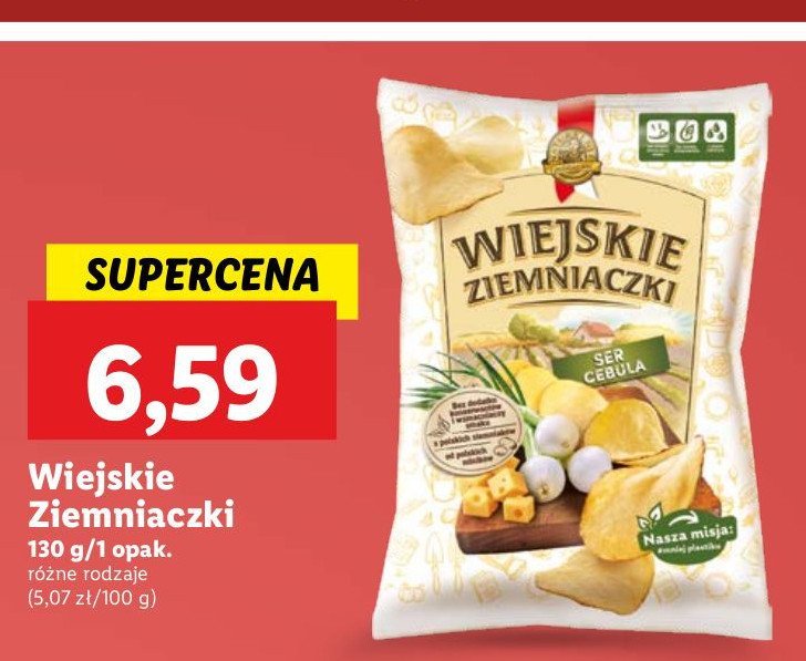 Chipsy ser z cebulą Lorenz wiejskie ziemniaczki promocja