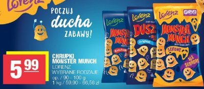 Chrupki monster munch WALKERS FRITO LAY WALKERS promocja w SPAR