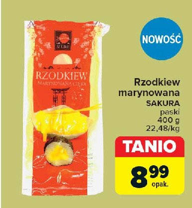 Rzodkiew marynowana Sakura promocja