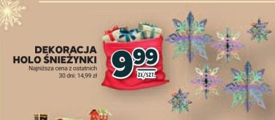 Dekoracja holo śnieżynki promocja w Stokrotka