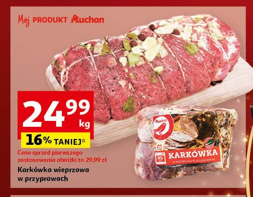 Karkówka wieprzowa w przyprawach Auchan promocja w Auchan