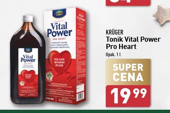 Tonik odporność Kruger vital power promocja w Aldi