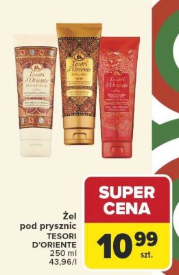 Żel pod prysznic Tesori d'Oriente promocja w Carrefour