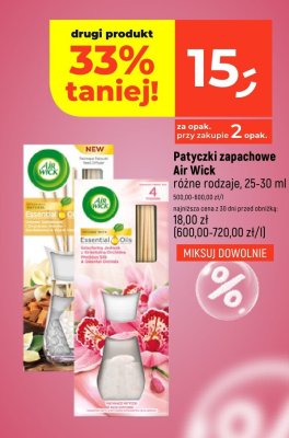 Patyczki zapachowe Air Wick różne rodzaje promocja w Dealz