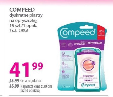 Plastry na opryszczkę COMPEED INVISIBLE promocja w Hebe