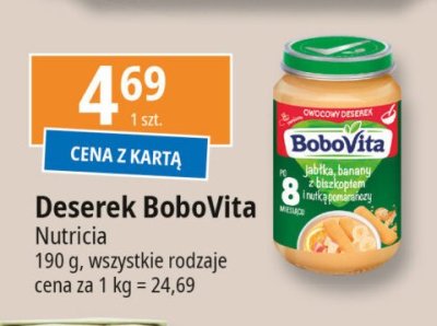 Deser jabłko-banan- biszkopt i nutką pomarańczy Bobovita promocja