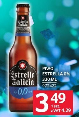Piwo Estrella 0% 330 ml promocja w Selgros