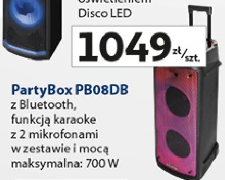 Głośnik party box pb08db Blaupunkt promocja w Auchan