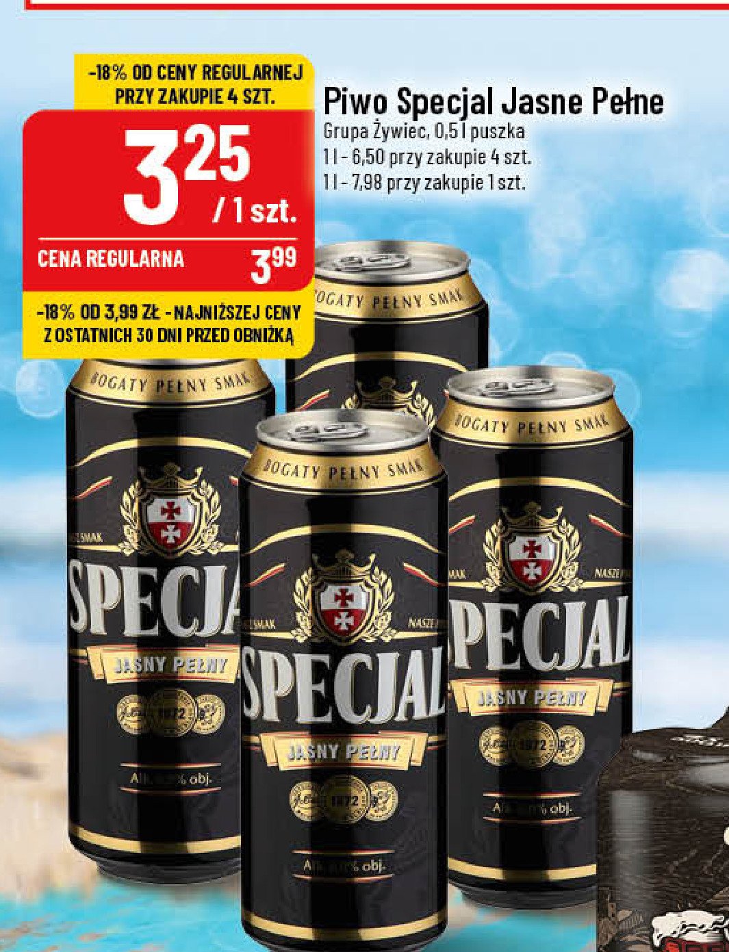 Piwo Specjal jasny pełny promocja
