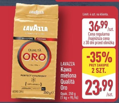 Kawa mielona Qualità Oro 250 g promocja w Aldi
