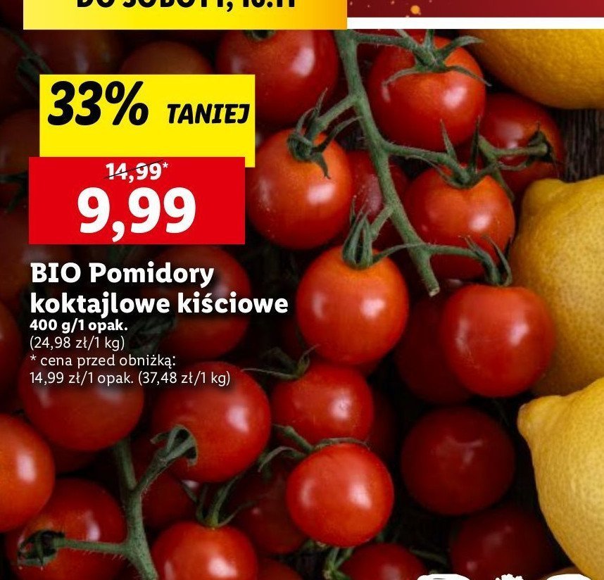 Pomidory koktajlowe promocja