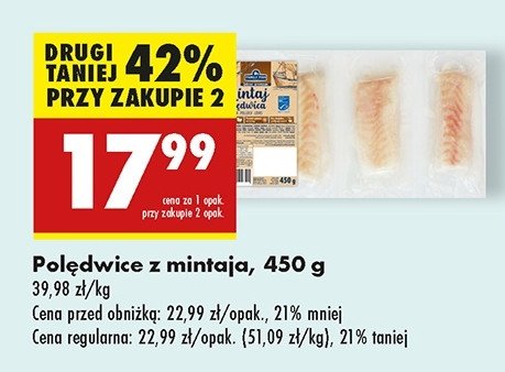 Polędwice z mintaja Family fish promocja