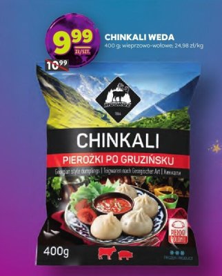 Pierożki Chinkali Weda wieprzowo-wołowe promocja w Stokrotka